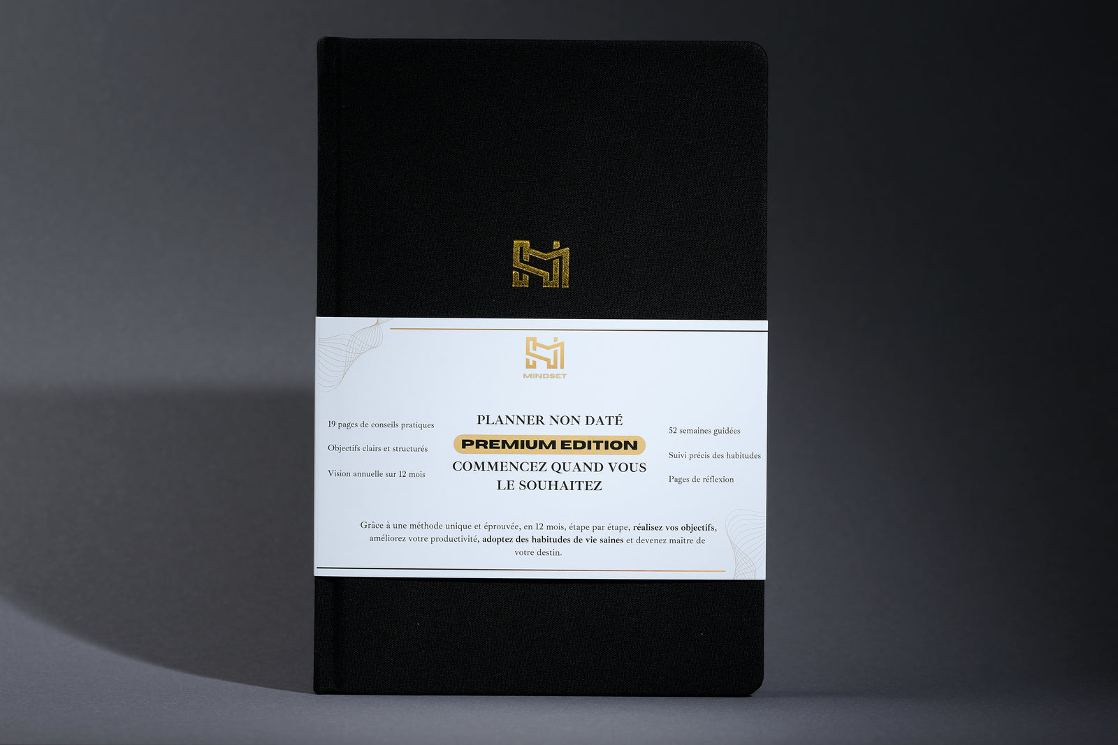 Le Mindset Planner, édition premium, vu de face